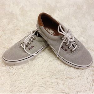 Vans Era Grey W/ Leather Details